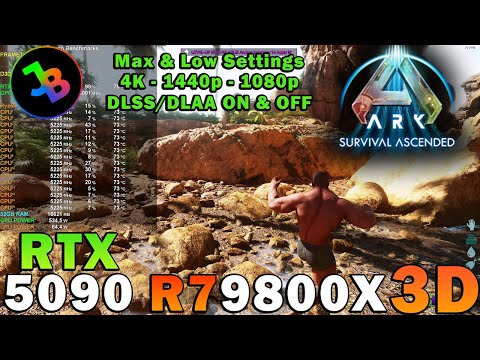ARK: Survival Ascended | RTX 5090 | Ryzen 7 9800X3D | 4K - 1440p - 1080p | Epic & Low Settings