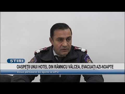 OASPETII UNUI HOTEL DIN RAMNICU VALCEA, EVACUATI AZI-NOAPTE