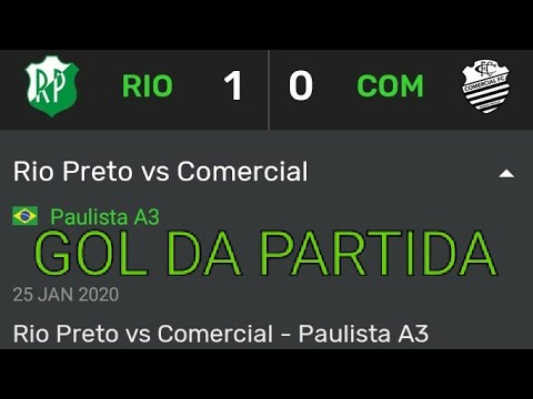 Campeonato Paulista A3 2020 Rio Preto 1 x 0 Comercial primeira rodada