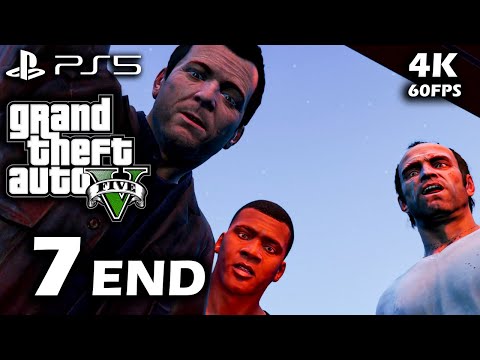 GTA 5 PS5 Enhanced Gameplay Walkthrough Part 7 ENDING (4K 60FPS RAY TRACING) - No commentary
