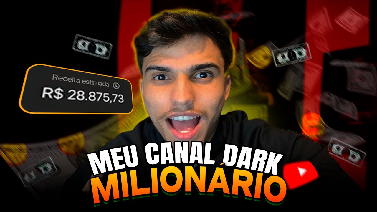MOSTREI COMO CRIEI UM CANAL DARK MILIONÁRIO DO JEITO CERTO QUE MONETIZA RÁPIDO NO YOUTUBE