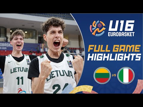 Semi-Finals: Lithuania 🇱🇹 vs Italy 🇮🇹 | Highlights | FIBA U16 EuroBasket 2025