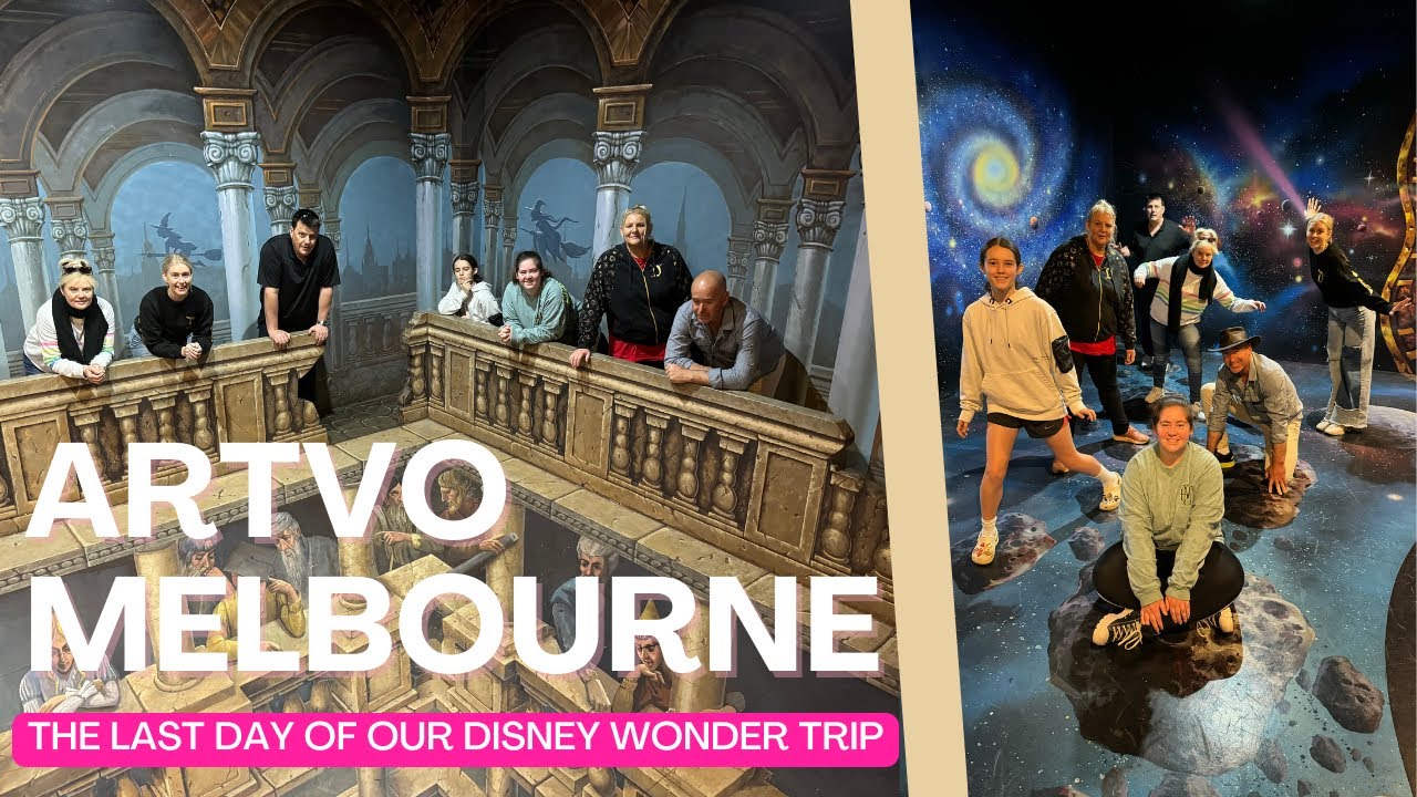 A family embarks on a visit to ArtVo Melbourne.