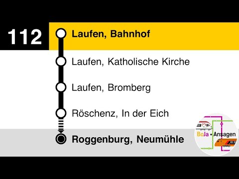 Postauto Ansagen | 112 Laufen - Kleinlützel - Roggenburg | BoJa Ansagen