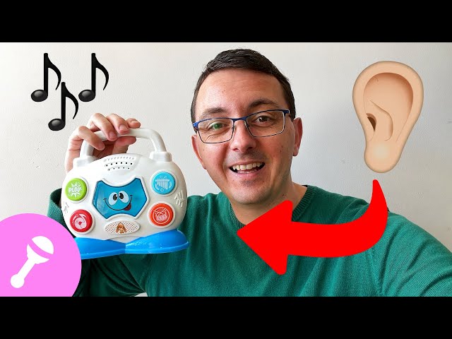 Vídeo relacionado con Fisher-Price Juego de instrumentos musicales para niños y niñas pequeños con instrumentos musicales de juguete, 6 piezas de madera para niños y niñas a partir de 2 años, HXT90