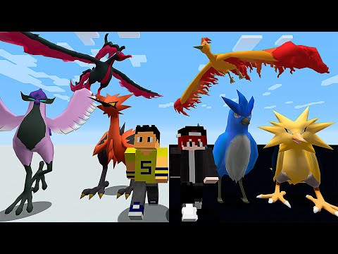 Choosing Legendary Bird Pokémon in Minecraft Pixelmon