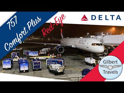 How to Enjoy a Domestic Redeye on Delta Air Lines 757-200 Economy Comfort+ in 2022