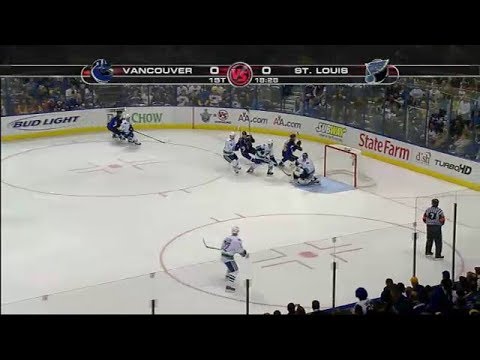 2009 Western Conference Quarter Final Vancouver Canucks vs St Louis Blues    Game 3