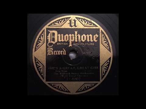 She's A Great Great Girl - Wabash Dance Orchestra (Red Nichols, Miff Mole, Chauncey Morehouse)