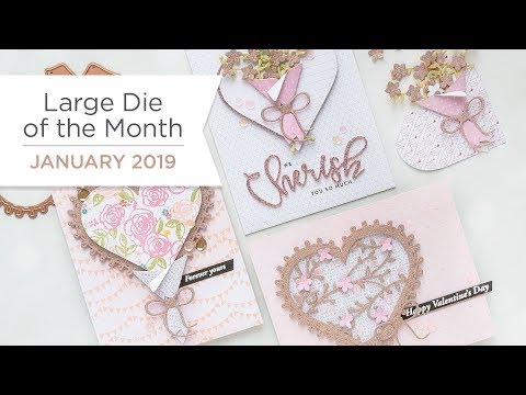 Spellbinders January 2019 Large Die of the Month – Cherish