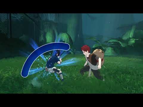 Naruto: Rise of a Ninja Online - Sasuke vs Gaara Match 1 1/17 (Xbox 360)