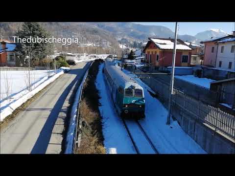IL SALUTO DELLA PILOTA MAZINGA CON REGIONALE IN TRANSITO A ROBILANTE (CN) GIOV. 14 - 2 - 2019