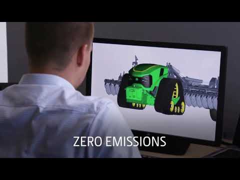JOHN DEERE Autonomous Electric tractor - future for farming | John deere