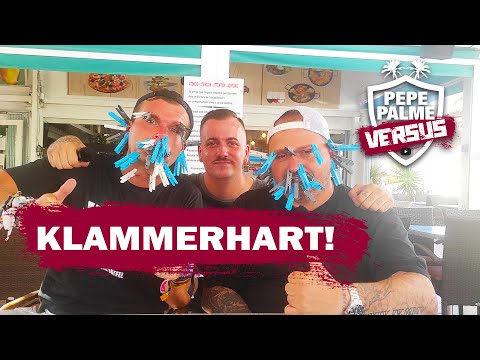 Pepe Palme Versus - Wer haut sich mehr Wäscheklammern ins Gesicht?