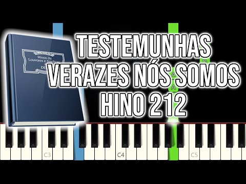Hino CCB 212 - Testemunhas Verazes Nós Somos | VERSÃO FÁCIL | Piano e Teclado Tutorial