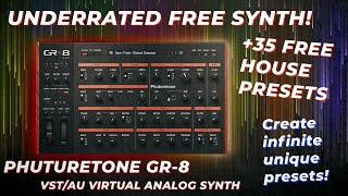 Video thumbnail for The Most Underrated Free Synth Plugin - Phuturetone GR-8 - Warm Analog Sounds (and 35 presets!) by Matthew B. Carter