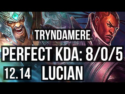 TRYNDA vs LUCIAN (MID) | 8/0/5, 1000+ games, Legendary, 800K mastery | EUW Master | 12.14
