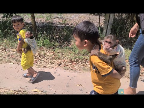 Mimi Kuku picks up his brother from school and carries him on his back