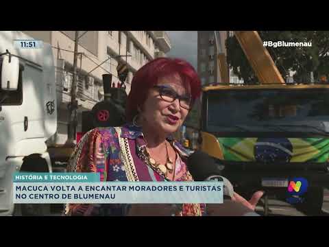 Macuca volta a encantar moradores e turistas no centro de Blumenau