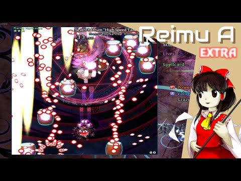 Touhou 14 - Double Dealing Character | Reimu A Extra Stage Clear