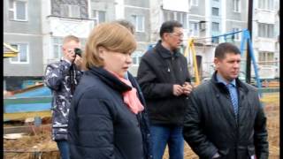 Мэр Шимановска с объездом по городу.