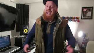 Walks the Runner rapping over MF DOOM beat in studio (camphor)