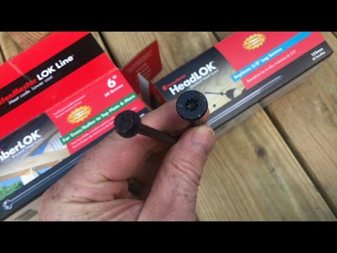 “comparing” HeadLOK and TimberLOK fasteners (fastenmaster) lag bolt alternative