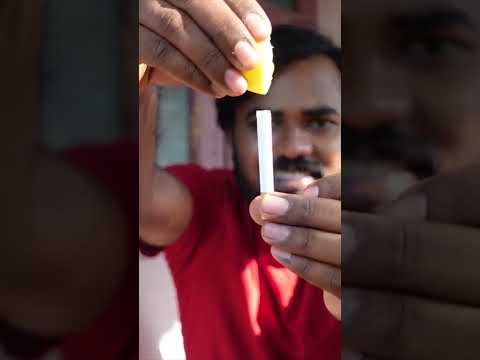 Cigarettes can be lit with lemon water