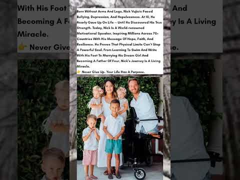 He Wanted to Die… Now He Inspires Millions 🌍 | Nick Vujicic’s Real-Life Story