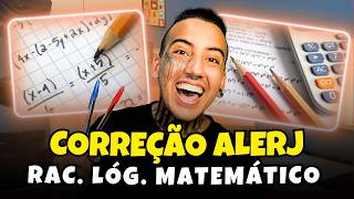 ALERJ 2026: correção de MATEMÁTIICA ao vivo | Curso completo de MATEMÁTICA para concursos públicos