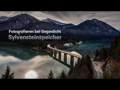 Fotografieren bei Gegenlicht am Sylvensteinspeicher