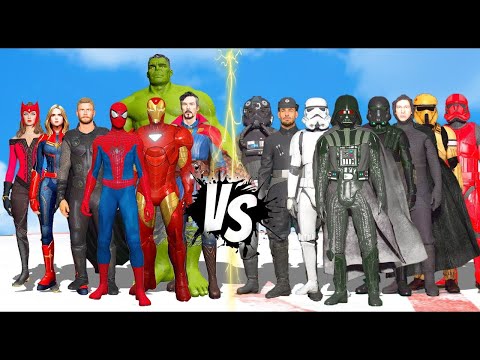 AVENGERS FIGHT WITH STORMTROOPER ARMY - SUPERHEROES EPIC BATTLE
