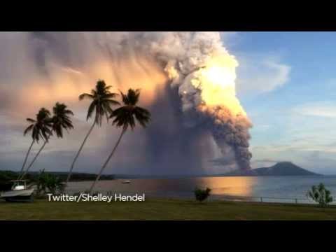 Sonic boom from PNGs Mount Tavurvur shocks local hotel owner