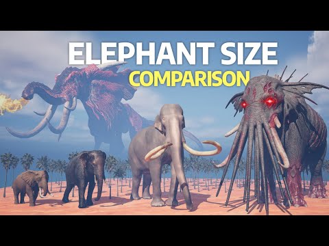 Monster Elephants 3D Size Comparison | ZUNESHA Vs BEHEMOTH