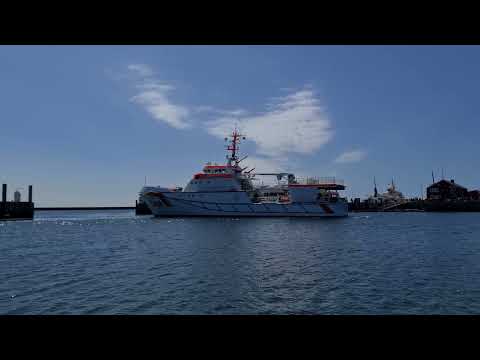 Shipspotting |4| Auslaufen der Hermann Marwede | Helgoland 7.06.21 | 4K