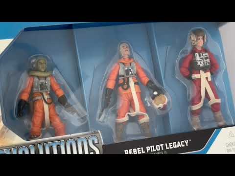 Star Wars 2008 Legacy Collection - Evolutions - Rebel Pilot Legacy Series II Action Figure 3 Pack