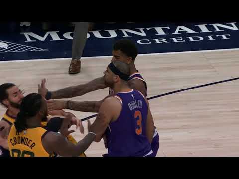 Jared Dudley, Marquese Chriss shove Ricky Rubio in big Suns-Jazz