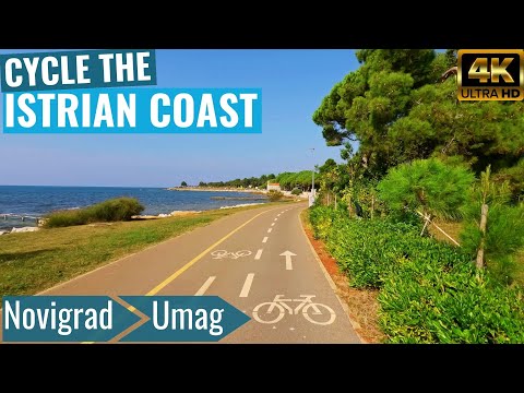 Istrian Coastal Tour: Novigrad to Umag - Indoor Cycling Video without telemetry