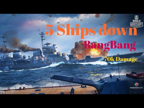 5 Ships Down 70k damage World Of Warships