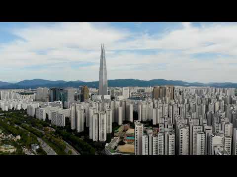 Aerial view cityscape of Seoul, South Korea in 4k | Unwind Free Stock Videos