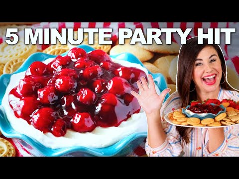 The EASIEST Cherry Cheesecake Dip EVERYONE Loves!