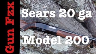 Sears Model 200 shotgun - 20 gauge pump - Ted Williams Edition