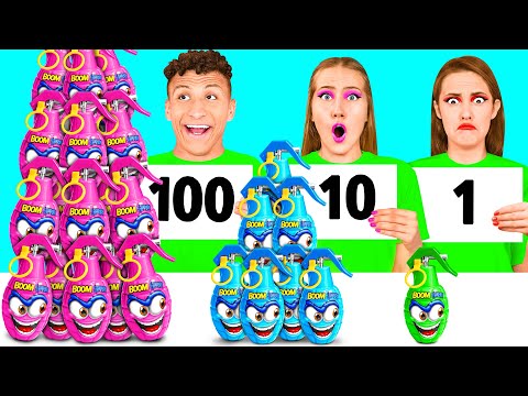 100 Layers of Food Challenge | Crazy Kitchen Situations by RaPaPa Challenge