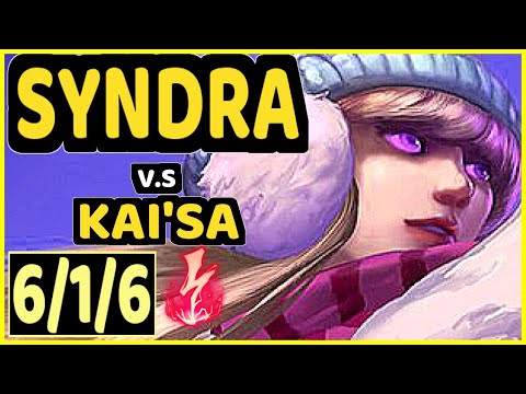 WILDTURTLE (SYNDRA) vs KAI'SA - 6/1/6 KDA BOTTOM ADC CHALLENGER GAMEPLAY - NA