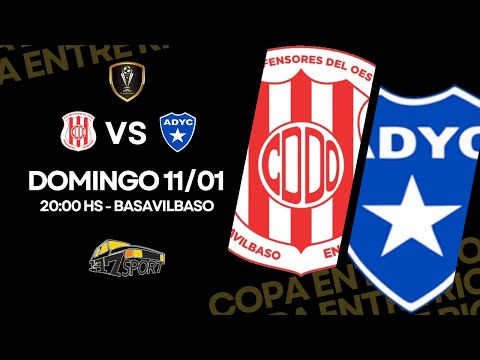 Copa Entre Ríos: Def. del Oeste vs. Asociación Deportiva y Cultural - Cuarta Fecha