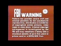FBI Warning CBS Fox Video Intro 1990