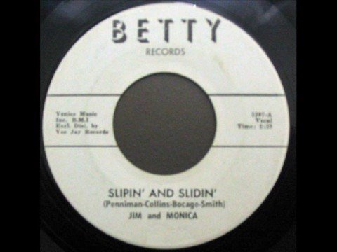 Jim & Monica - Slipin' and Slidin' 1964 45rpm