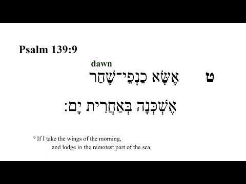 Psalm 139 -- Hebrew Bible Speaker with English Captions