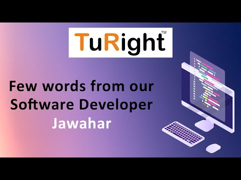Few Words from Our Software Developer - Jawahar