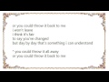 Denison Witmer - I Won't Leave Lyrics